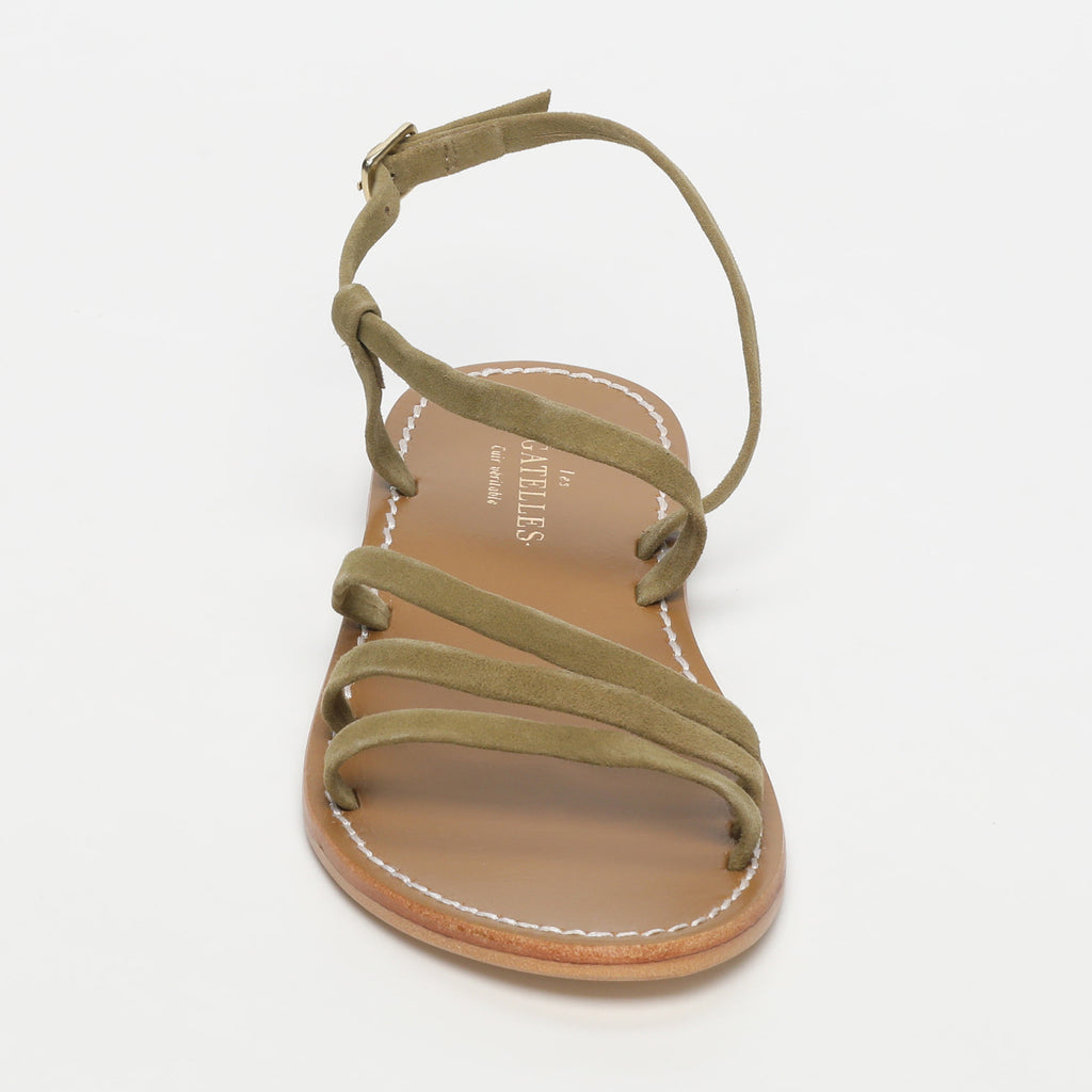 Sandales Plates Ahi Olive