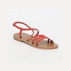 Sandales Plates Ahi Orange