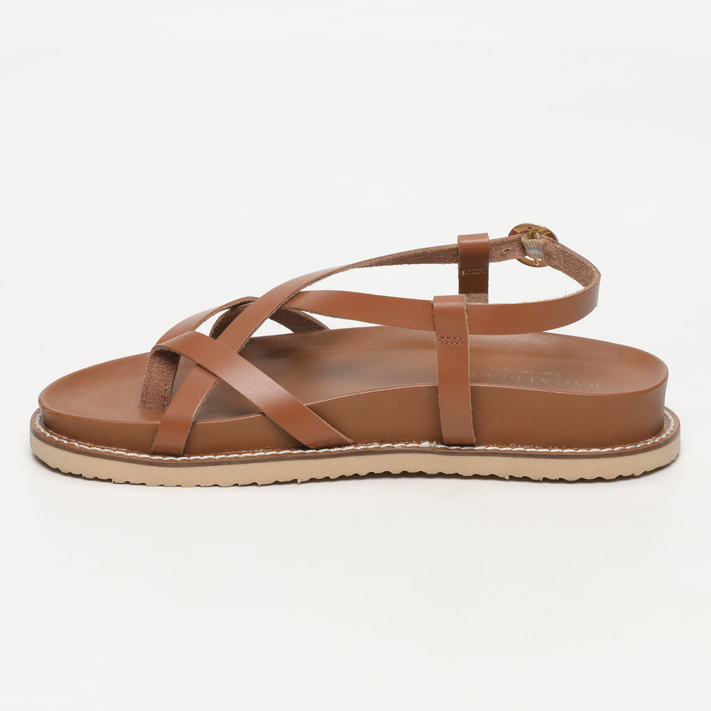 Sandales Plates Origone Camel