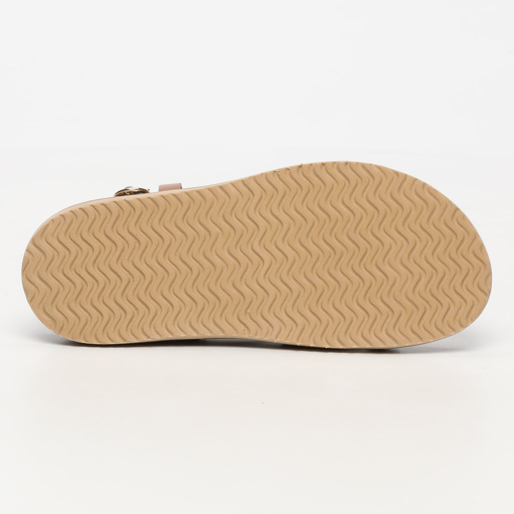 Sandales Plates Origone Camel
