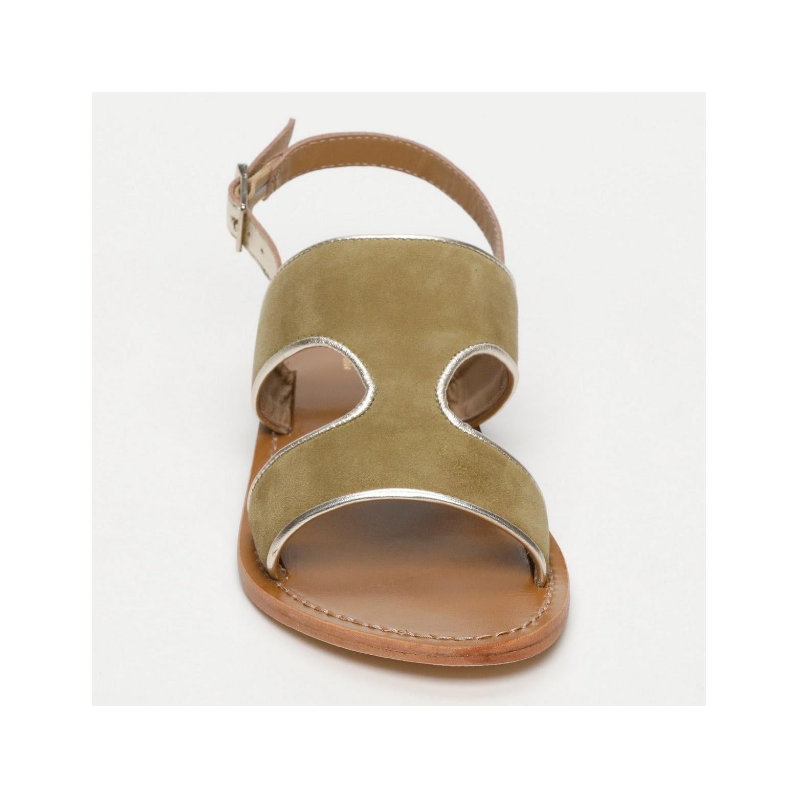Sandales Vernon - Olive Et Gold