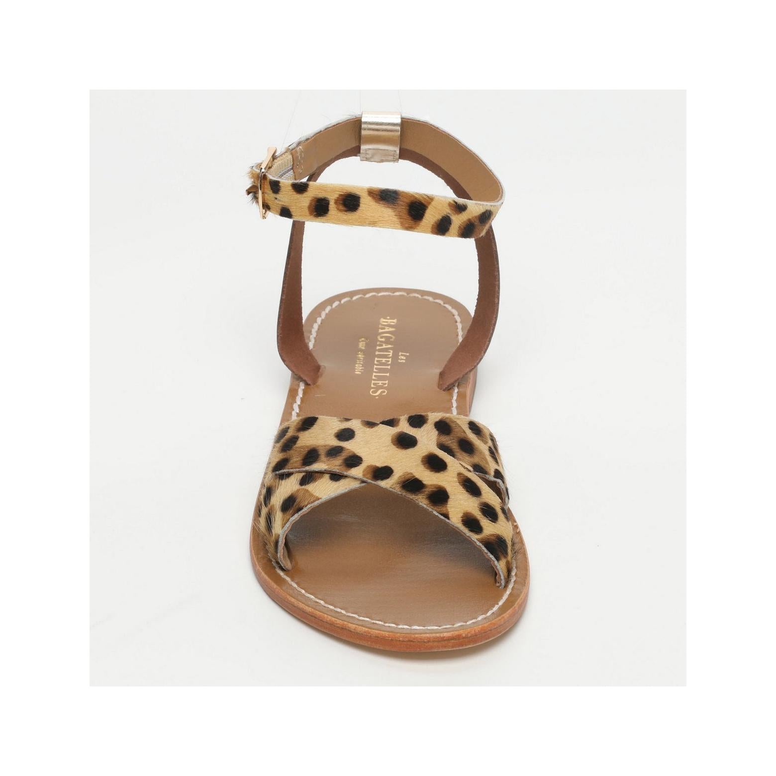 Sandales Brione - Gold & Leopard