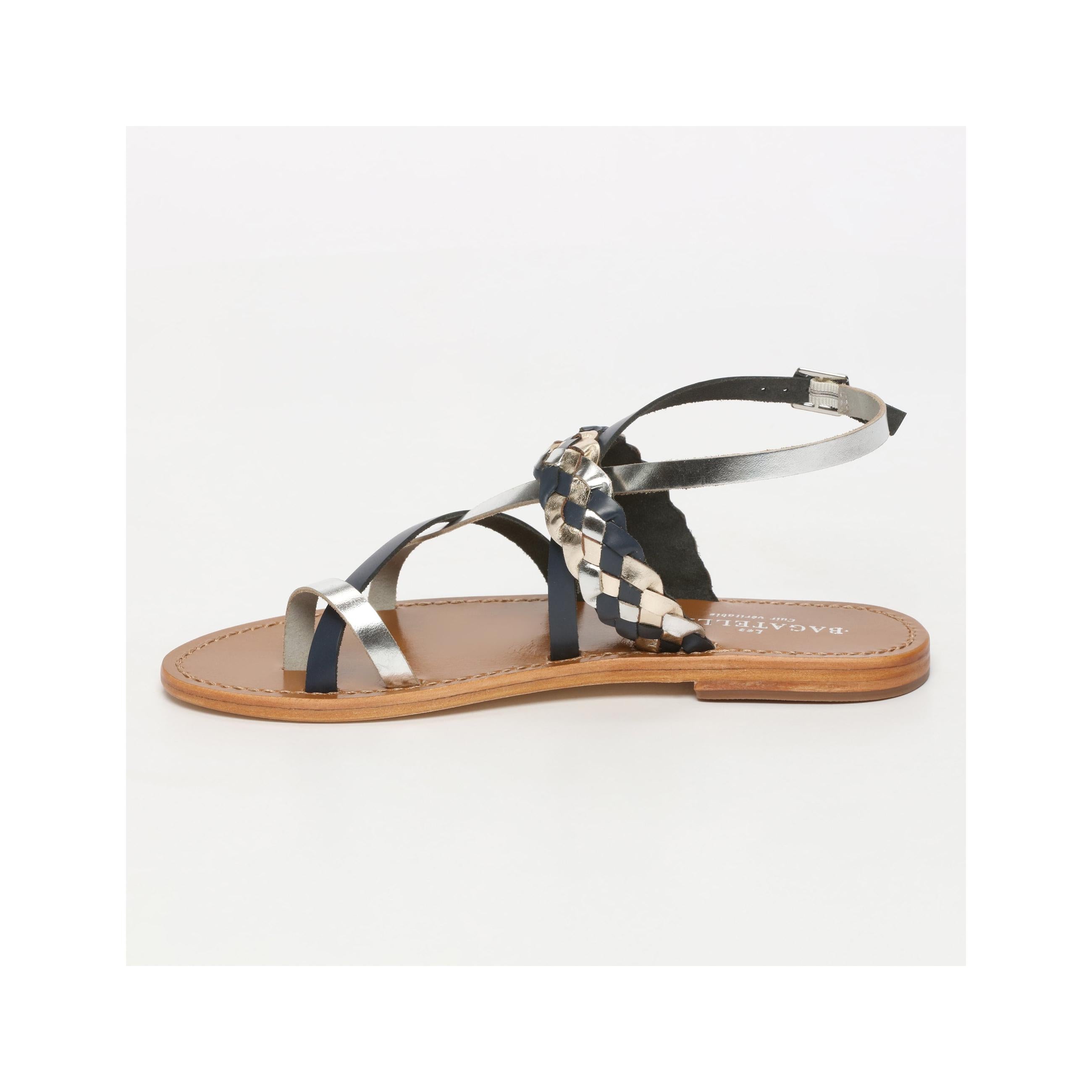 Sandales Cardamomo - Silver Et Navy Et Gold