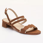 Sandales Fanny - Camel & Gold