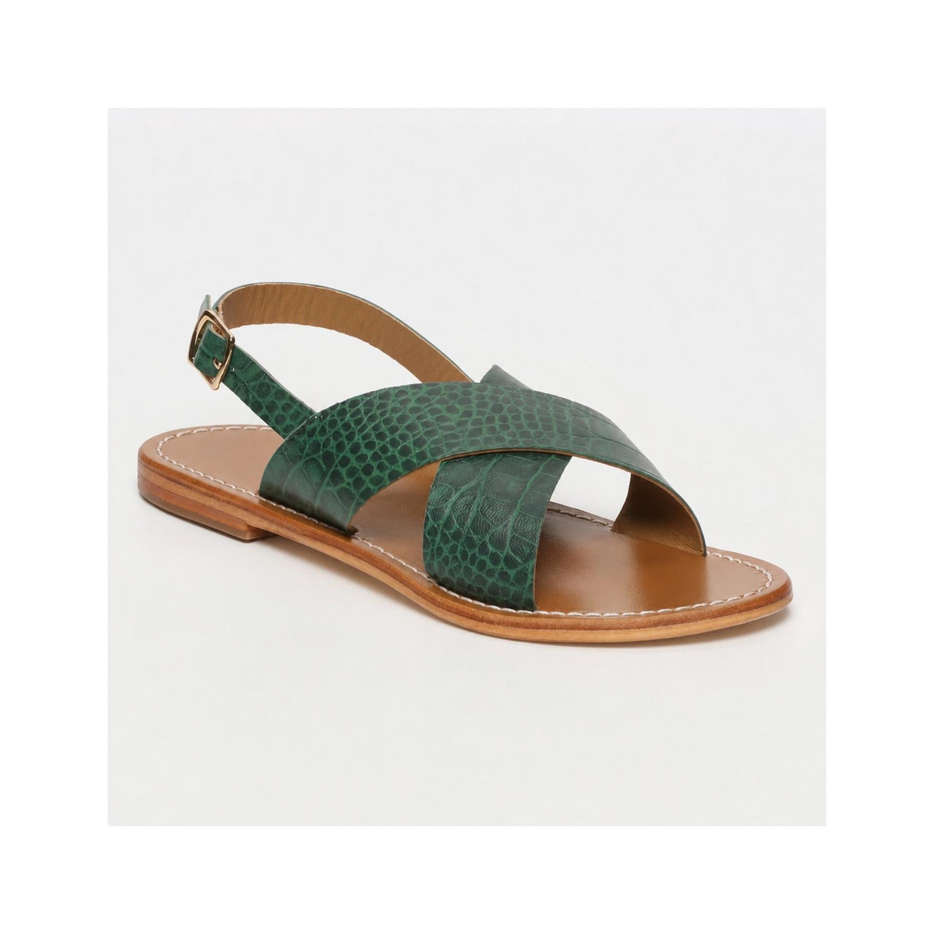 Sandales Acoyte - Croco Vert
