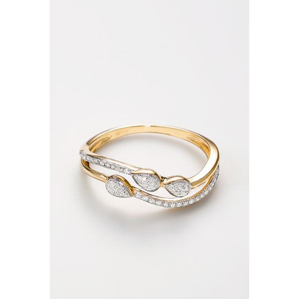 Bague "Alexia" D0,12/42 - Or Jaune 375/1000