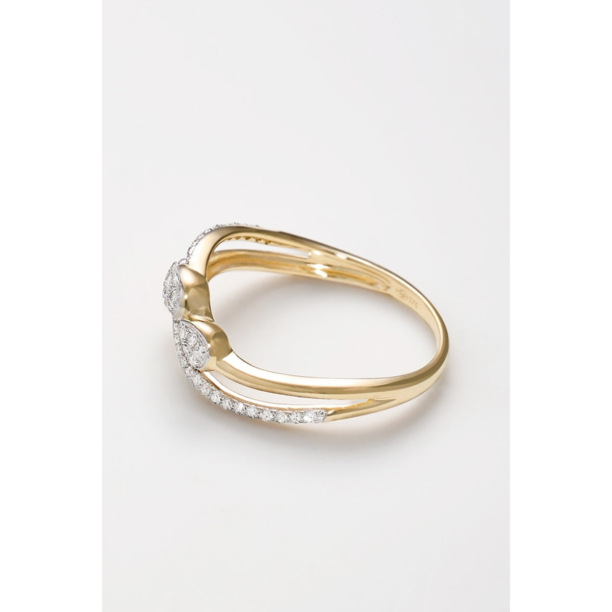 Bague "Alexia" D0,12/42 - Or Jaune 375/1000
