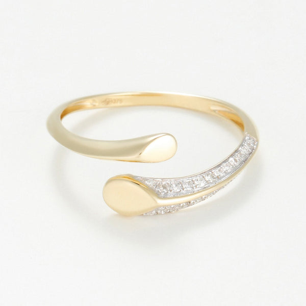 Bague "Aenor" D0,10/28 - Or Jaune 375/1000