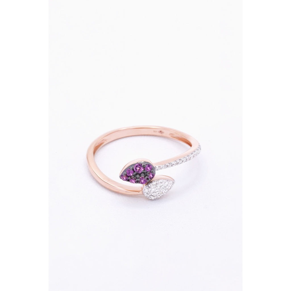 Bague "Liv" D0,07/28 Rho0,11/7 - Or Rose