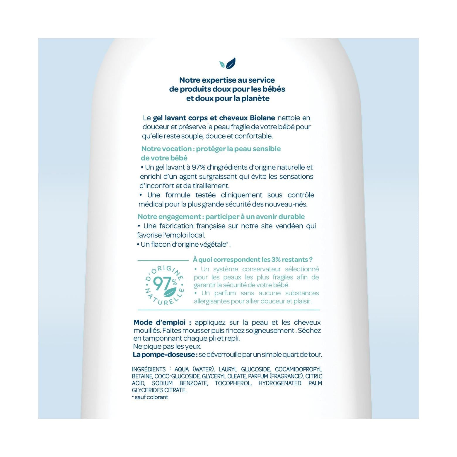 Gel Lavant Corps & Cheveux 2 En 1