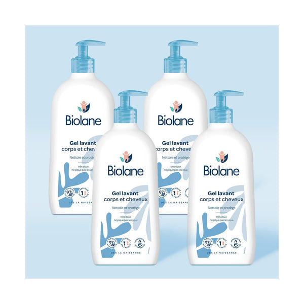 Lot 4X Gel Corps & Cheveux 2 En 1