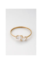 Bague " Fiona" Or Jaune 375 / 1000 Et Zirconium