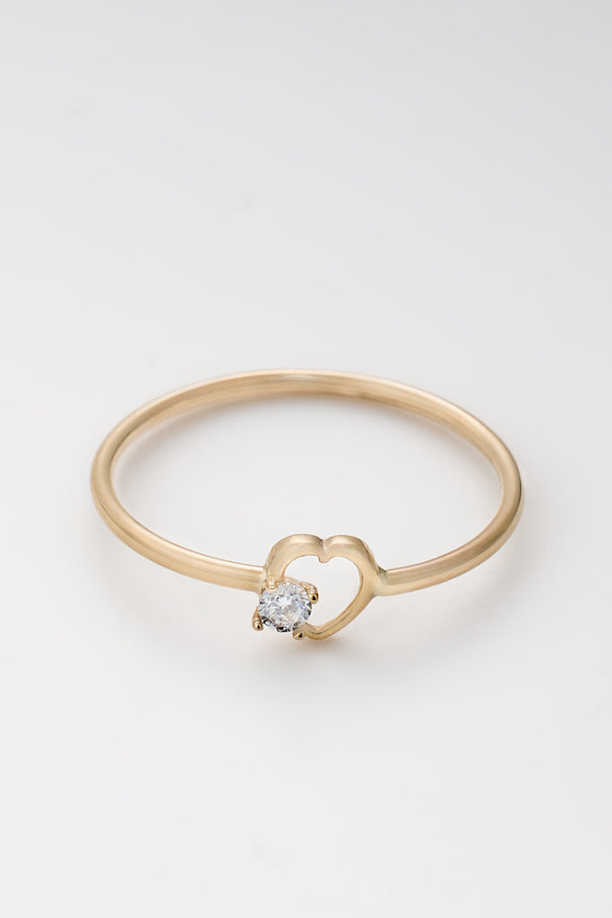 Bague "Ani" - Or Jaune 375/1000 Et Zirconium