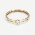 Bague "Lacey" - Or Jaune 375/1000 Et Zirconium