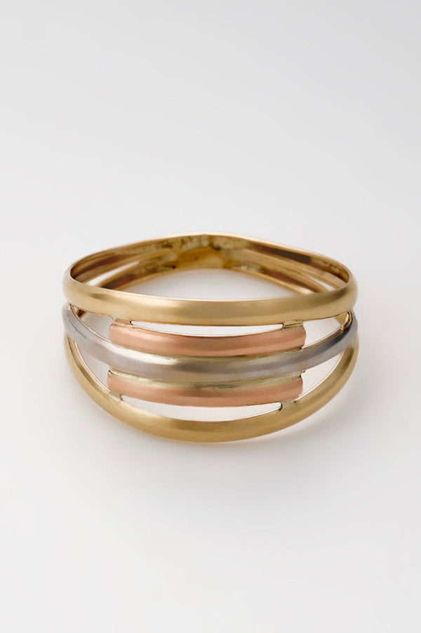 Bague "Riley" - Or Tricolor 375/1000