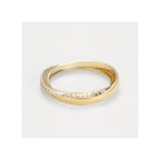 Bague " Kylie" Or Jaune 375 / 1000 Et Zirconium