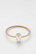 Bague "Hailey" - Or Jaune 375/1000 Et Zirconium