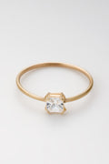 Bague "Finley" - Or Jaune 375/1000 Et Zirconium