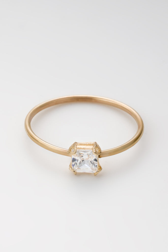 Bague "Finley" - Or Jaune 375/1000 Et Zirconium