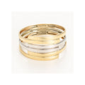 Bague "Fabio" Or Bicolore 375/1000