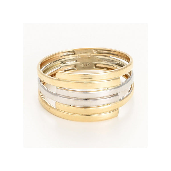 Bague "Fabio" Or Bicolore 375/1000
