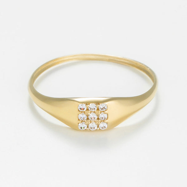 Bague "Mara" - Or Jaune 375/1000 Et Zirconium