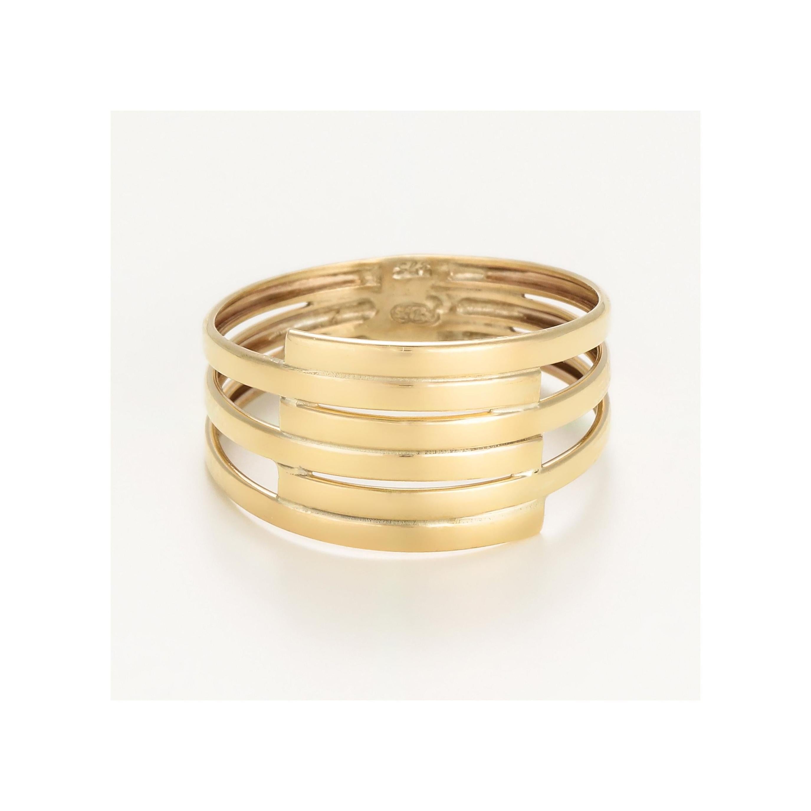 Bague "Fabio" Or Jaune 375/1000