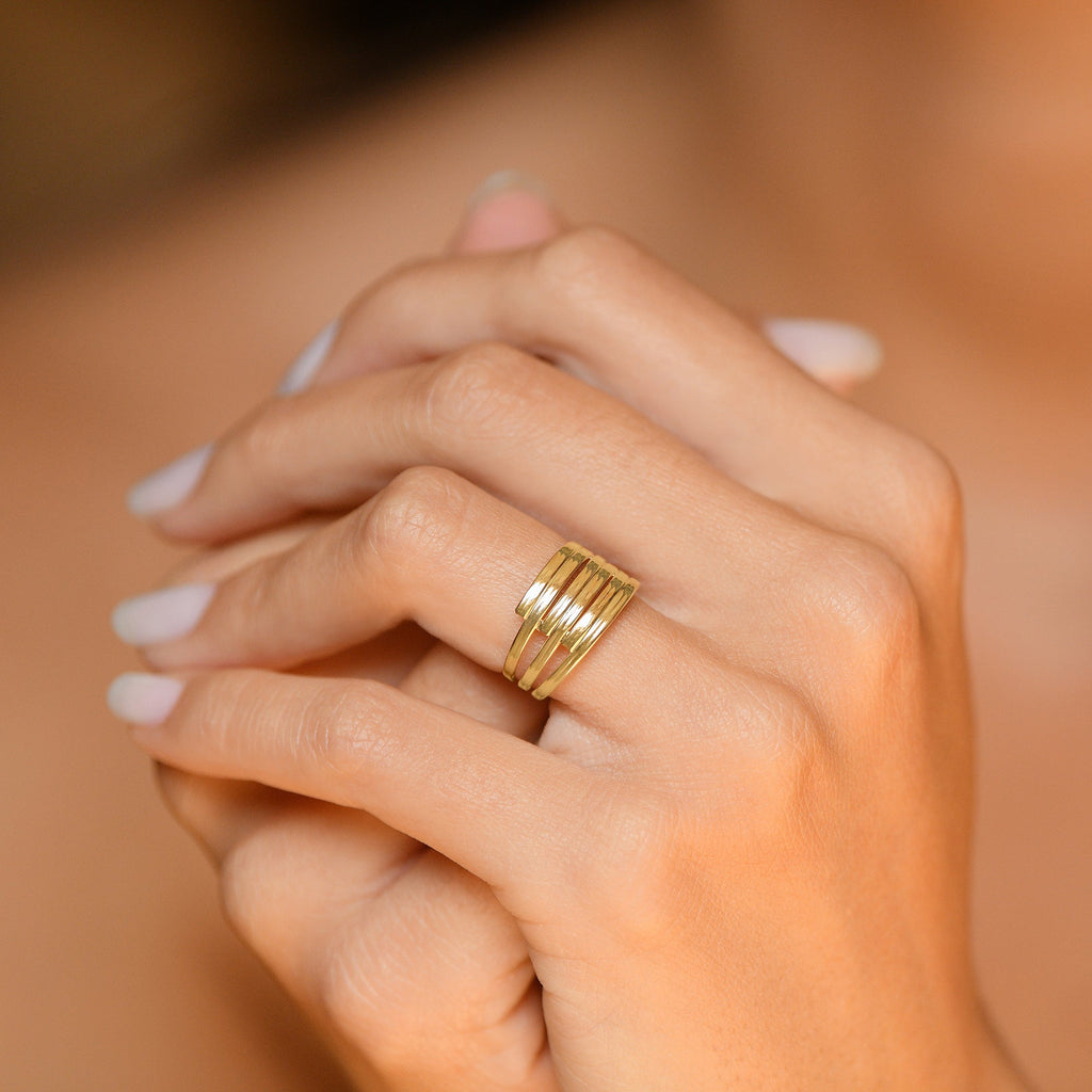 Bague "Fabio" Or Jaune 375/1000
