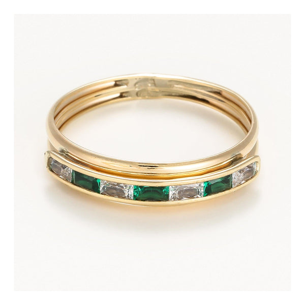 Bague " Lucas " Or Jaune 375/1000 Et Zirconium