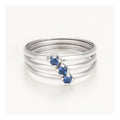 Bague "Abbie Blanc" Or Blanc 375/1000 Et Zirconium