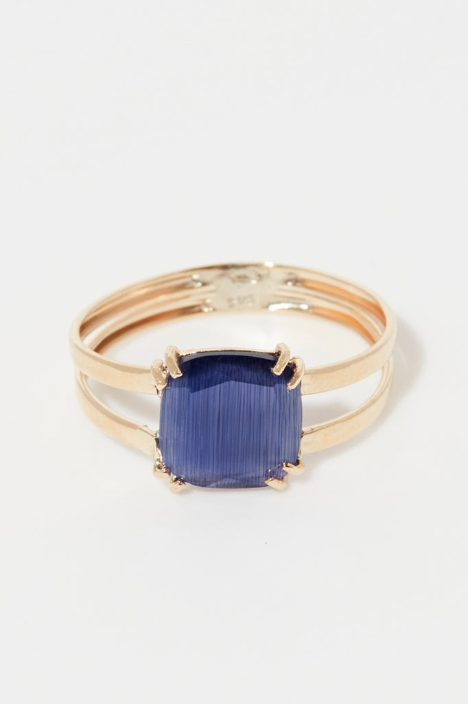 Bague "Octave "Or Jaune 375/1000 Et Zirconium