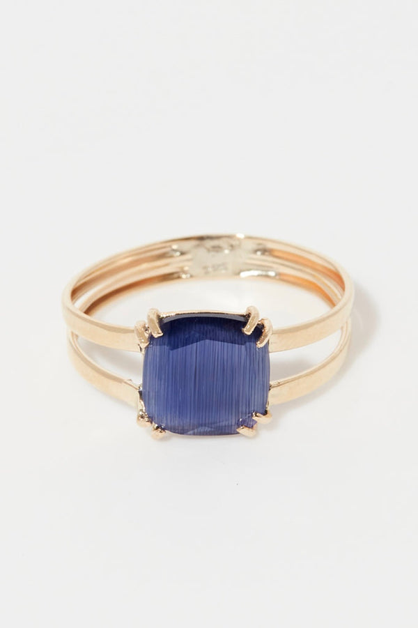 Bague "Octave "Or Jaune 375/1000 Et Zirconium