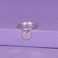 Bague"Médaillon" - Or Blanc 375/1000