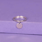 Bague"Médaillon" - Or Blanc 375/1000