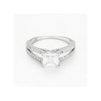 Bague "La Merveilleuse" Or Blanc 375/1000 Et Zirconium