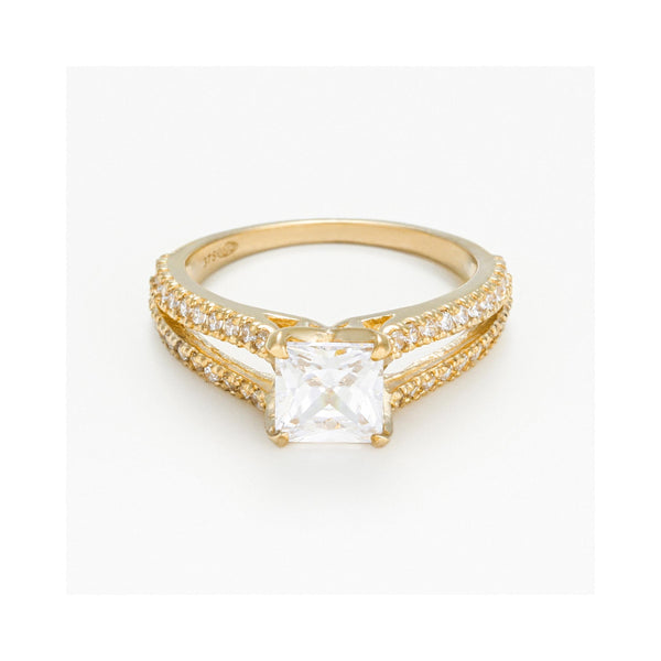Bague "La Merveilleuse" Or Jaune 375/1000 Et Zirconium