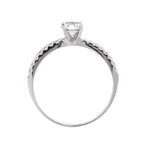 Bague "Destinée" - Or Blanc 375/1000 Et Zirconium