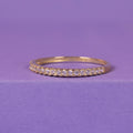 Bague "Délicatesse" - Or Jaune 375/1000 Et Zirconium