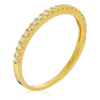 Bague "Délicatesse" - Or Jaune 375/1000 Et Zirconium