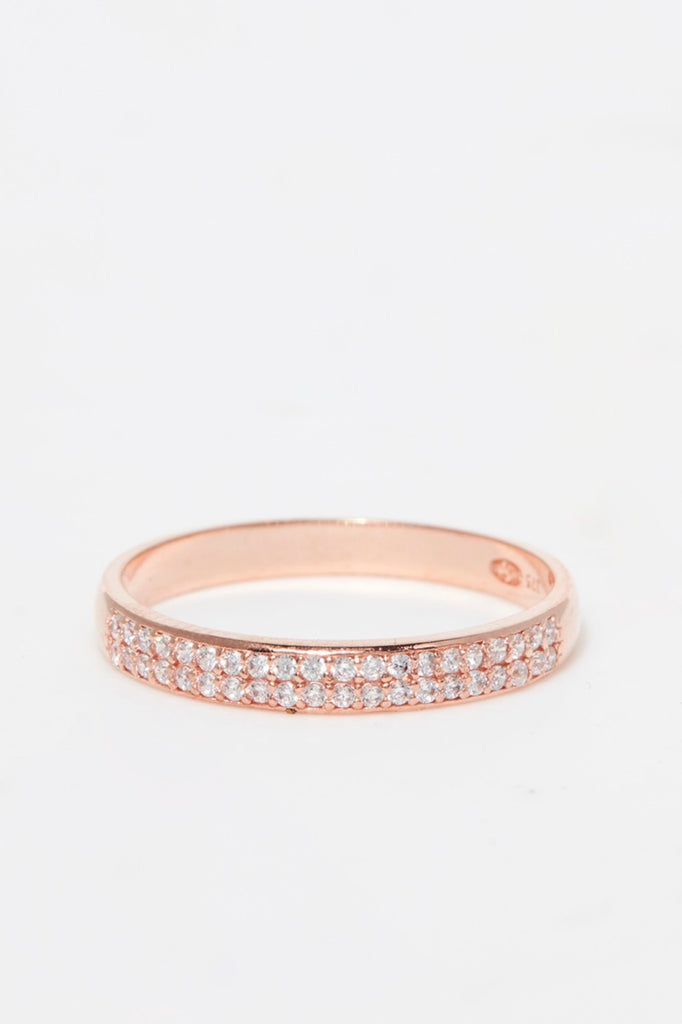 Bague "Justesse" - Or Rose 375/1000 Et Zirconium