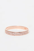 Bague "Justesse" - Or Rose 375/1000 Et Zirconium