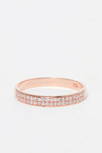 Bague "Justesse" - Or Rose 375/1000 Et Zirconium