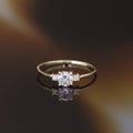 Bague "Intuition" Or Jaune 375/1000 Et Zirconium