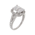 Bague "Splendeur" Or Blanc 375/1000 Et Zirconium