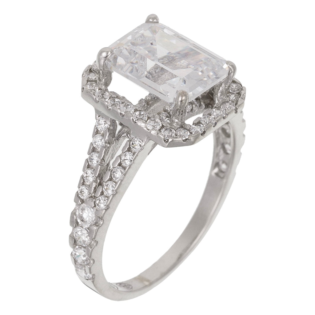 Bague "Splendeur" - Or Blanc 375/1000 Et Zirconium