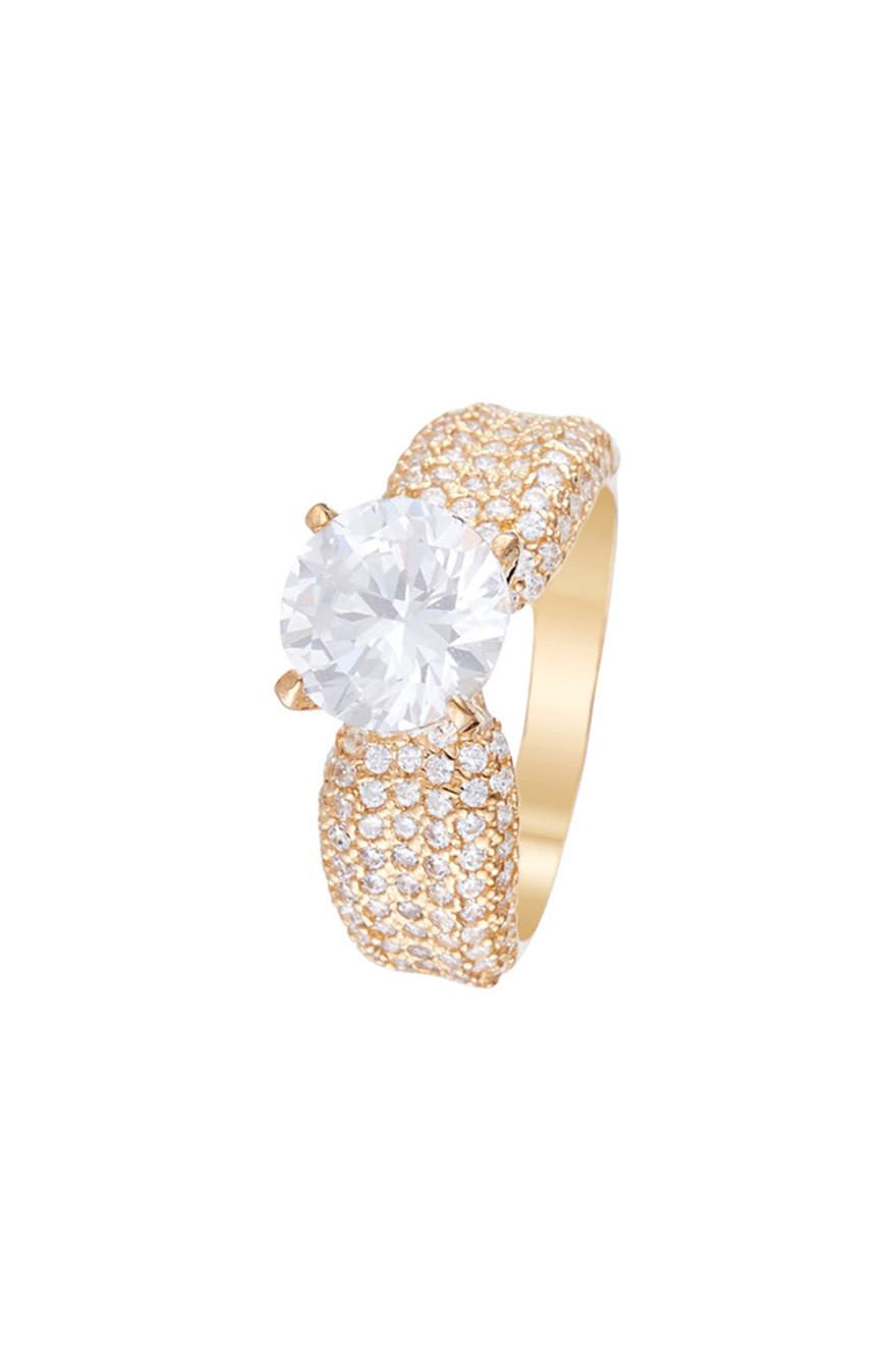 Bague "Don D'Amour" Or Jaune 375/1000 Et Zirconium