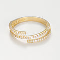Bague "Elodie" - Or Jaune 375/1000 Et Zirconium
