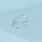 Bague "Jolie Cage Dorée" - Or Blanc 375/1000