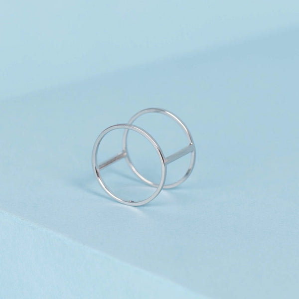 Bague "Jolie Cage Dorée" - Or Blanc 375/1000