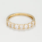 Bague "Zoé"Or Jaune 375/1000 Et Zirconium